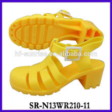 SR-N13WR210-11 (2)high heel jelly sandals plastic sandals ldies pvc sandals wholesale jelly sandals